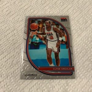 Clyde Drexler ‘21 Prizm USA Basketball Insert Card